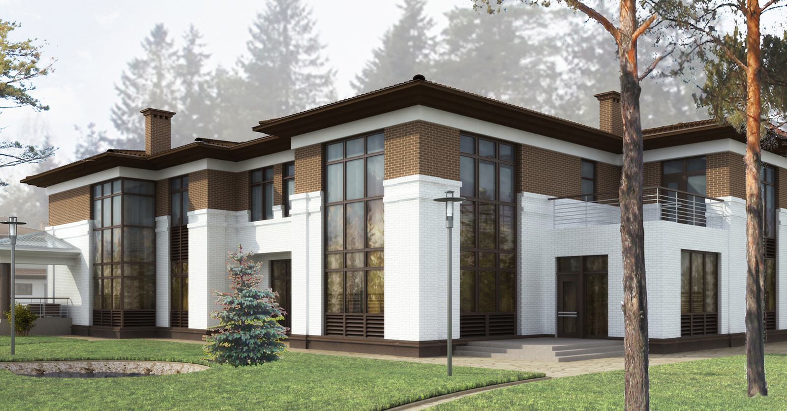 Проект загородного дома в Ленинградской области.