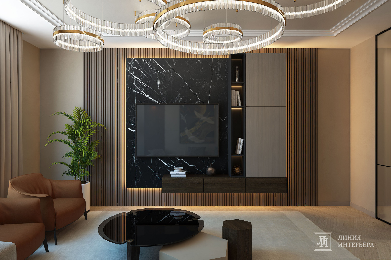 Дизайн гостиной в современном стиле