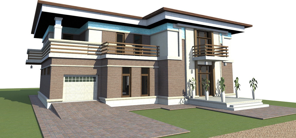 Коттедж в духе Райта