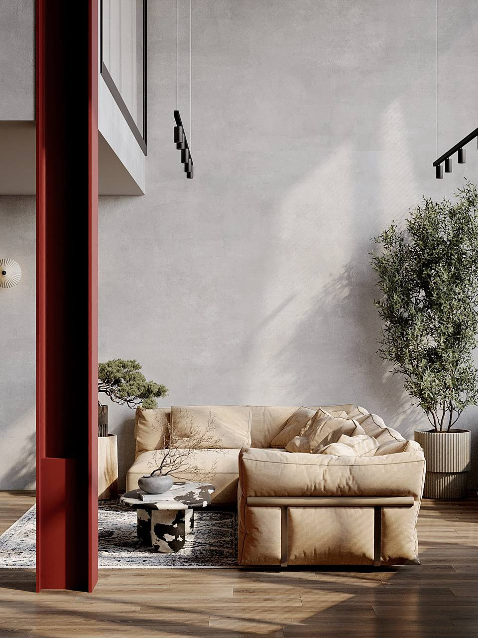 Двухуровневый пентхауз с мансардным этажом