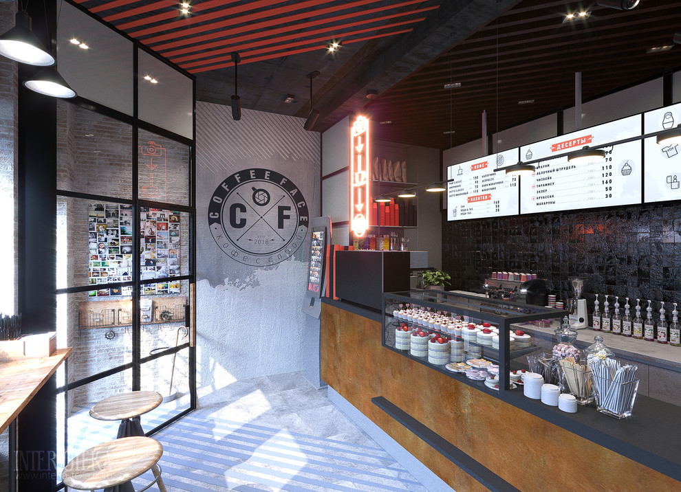 Обложка проекта: Дизайн интерьера кофейни «Coffee face» в Санкт-Петербурге