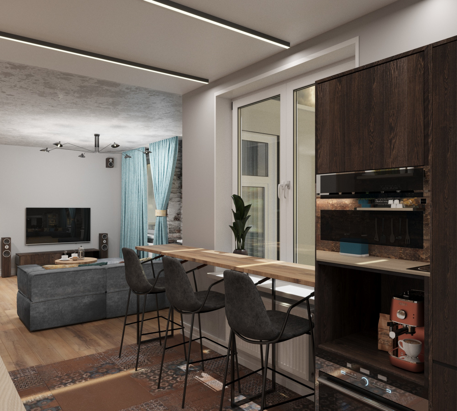 Industrial apartment