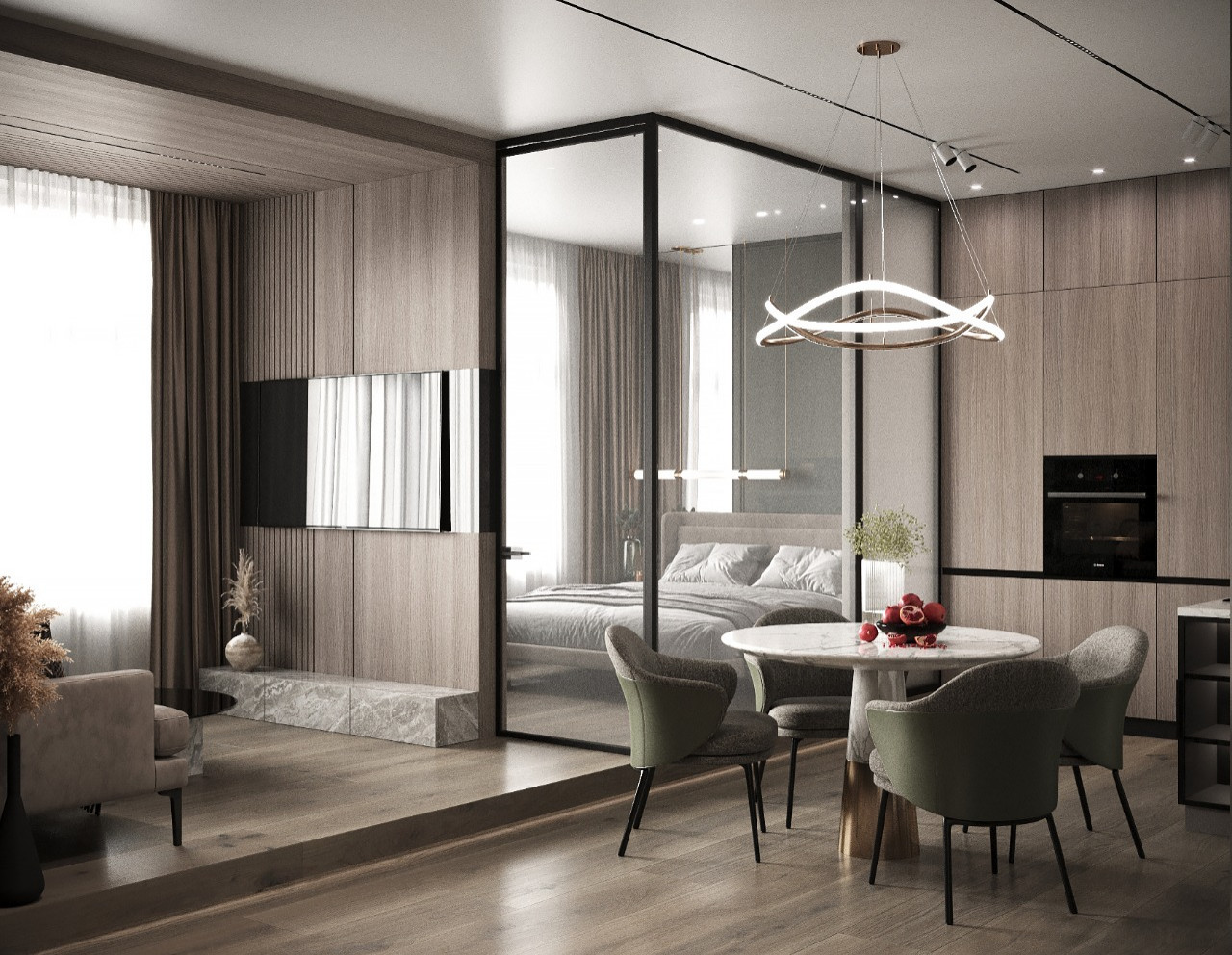 Дизайн квартиры в ЖК "Притяжение"