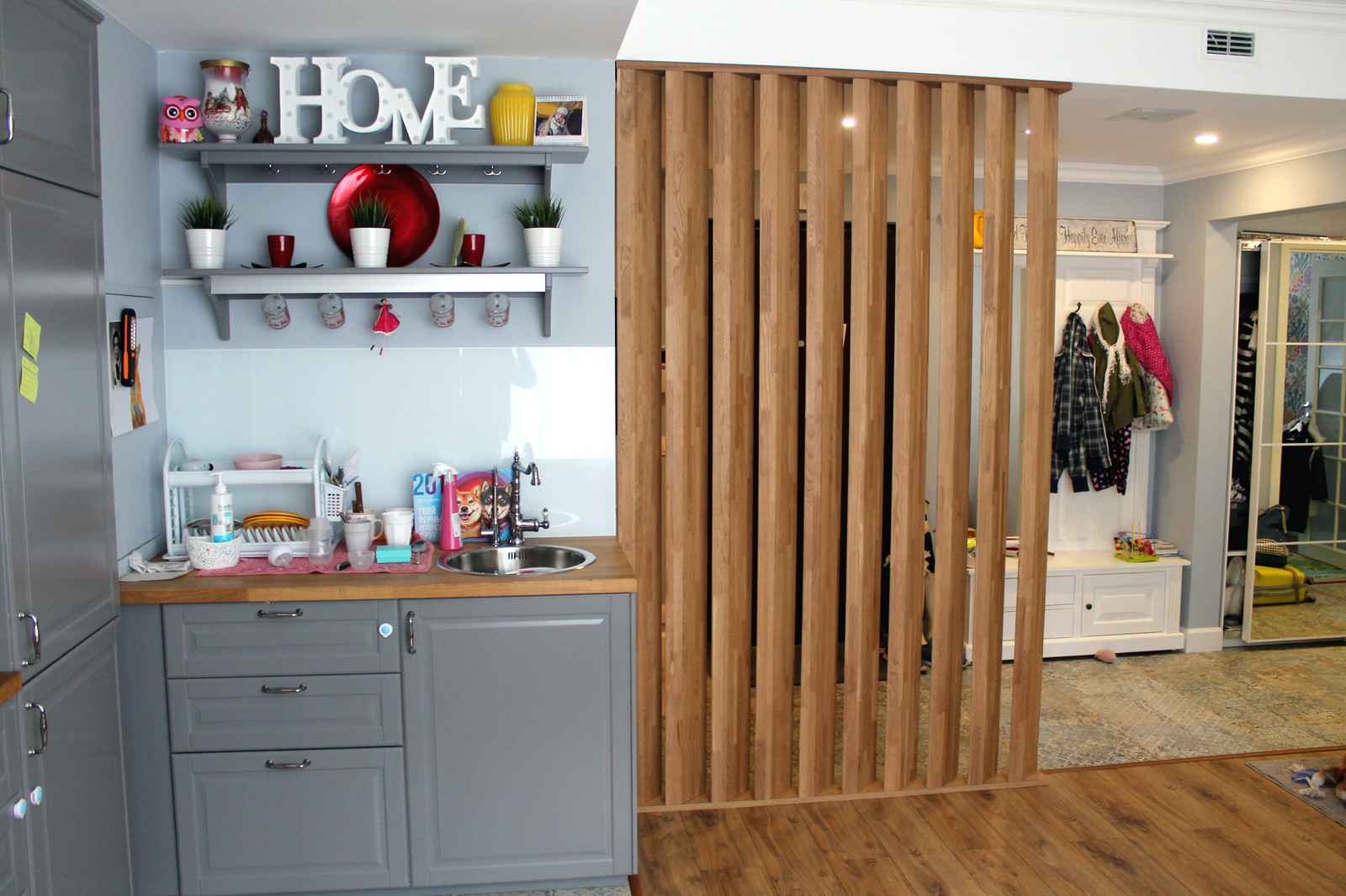 Интерьерная перегородка из дуба