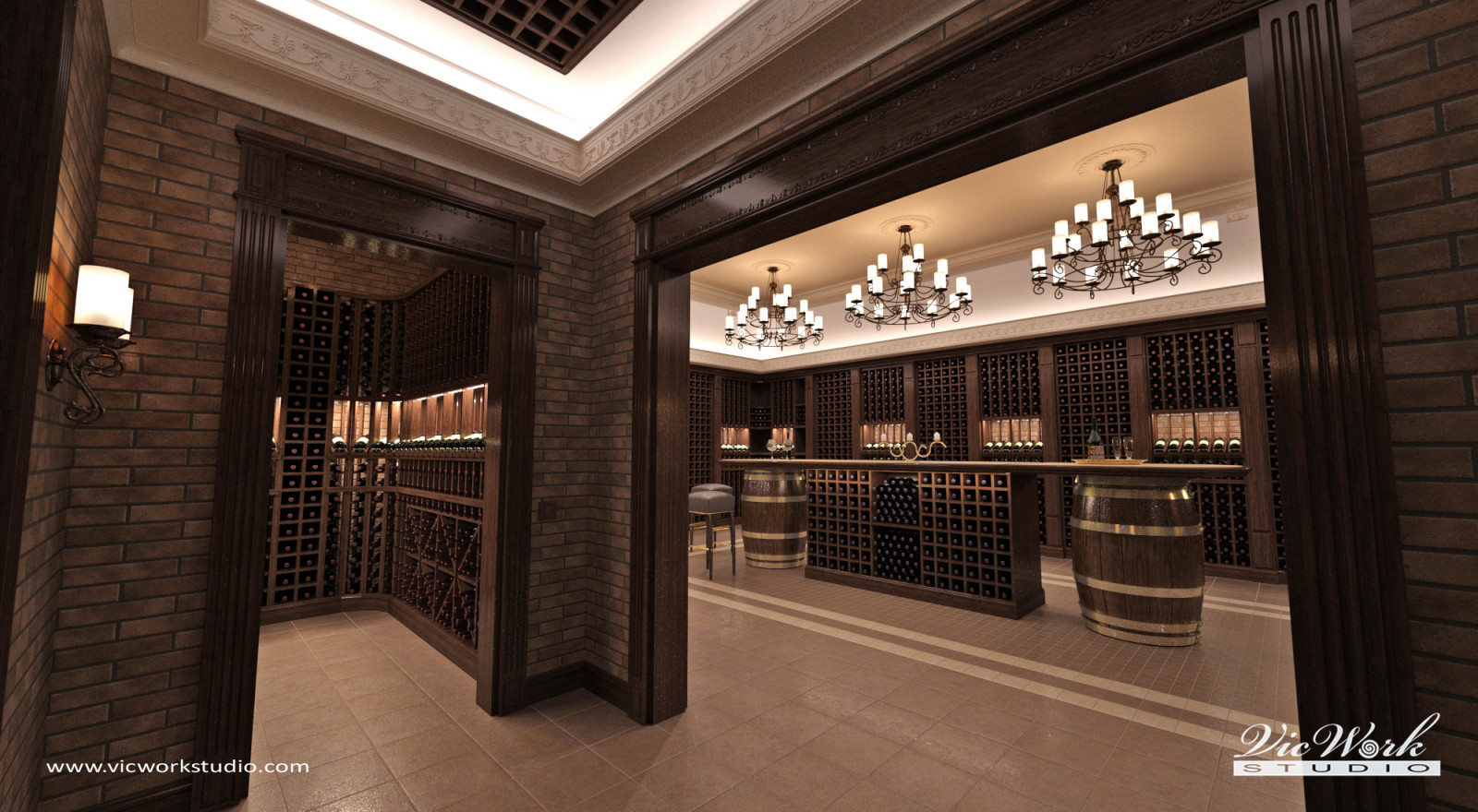 Wine cellar. H Residence interiors