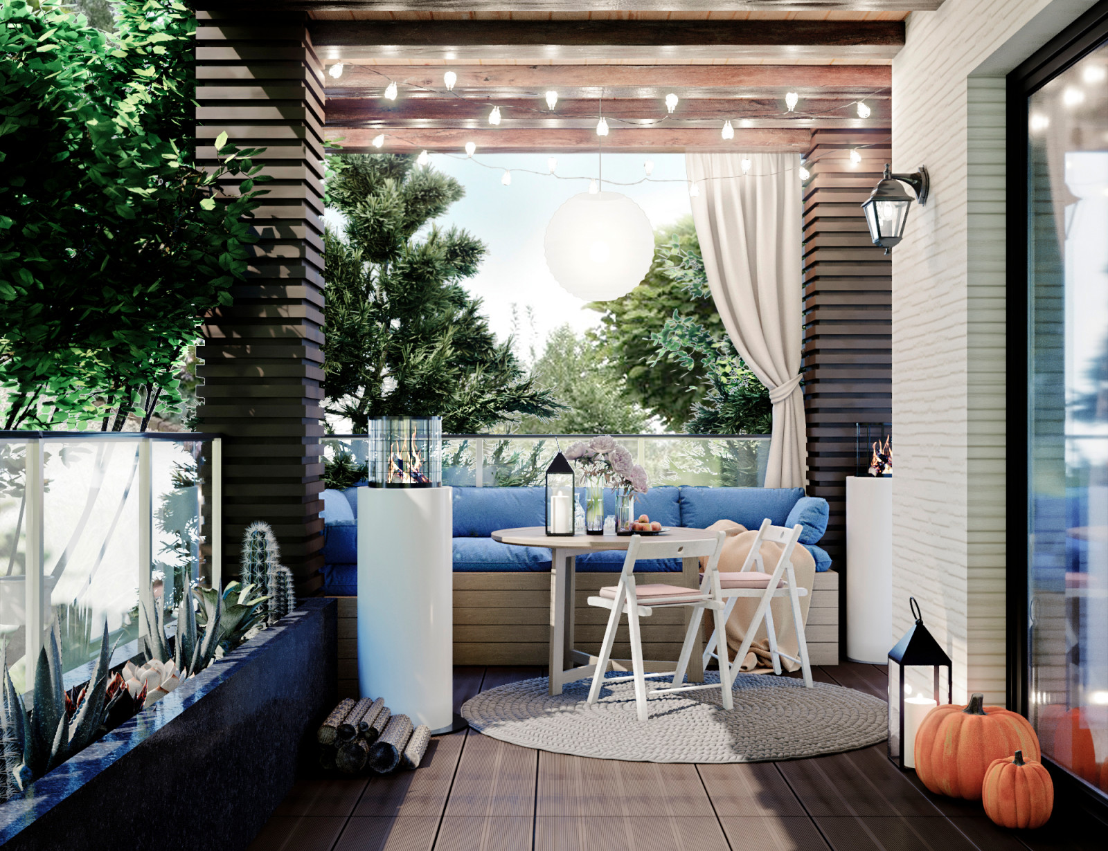 Коттедж с террасой