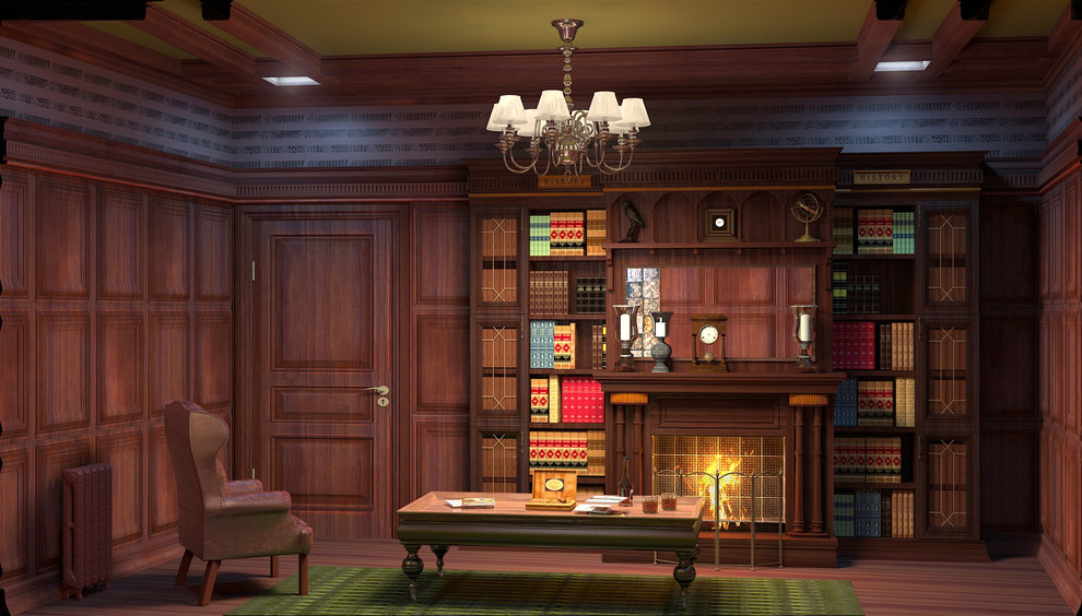 Обложка проекта: Дизайн интерьера сигарной комнаты