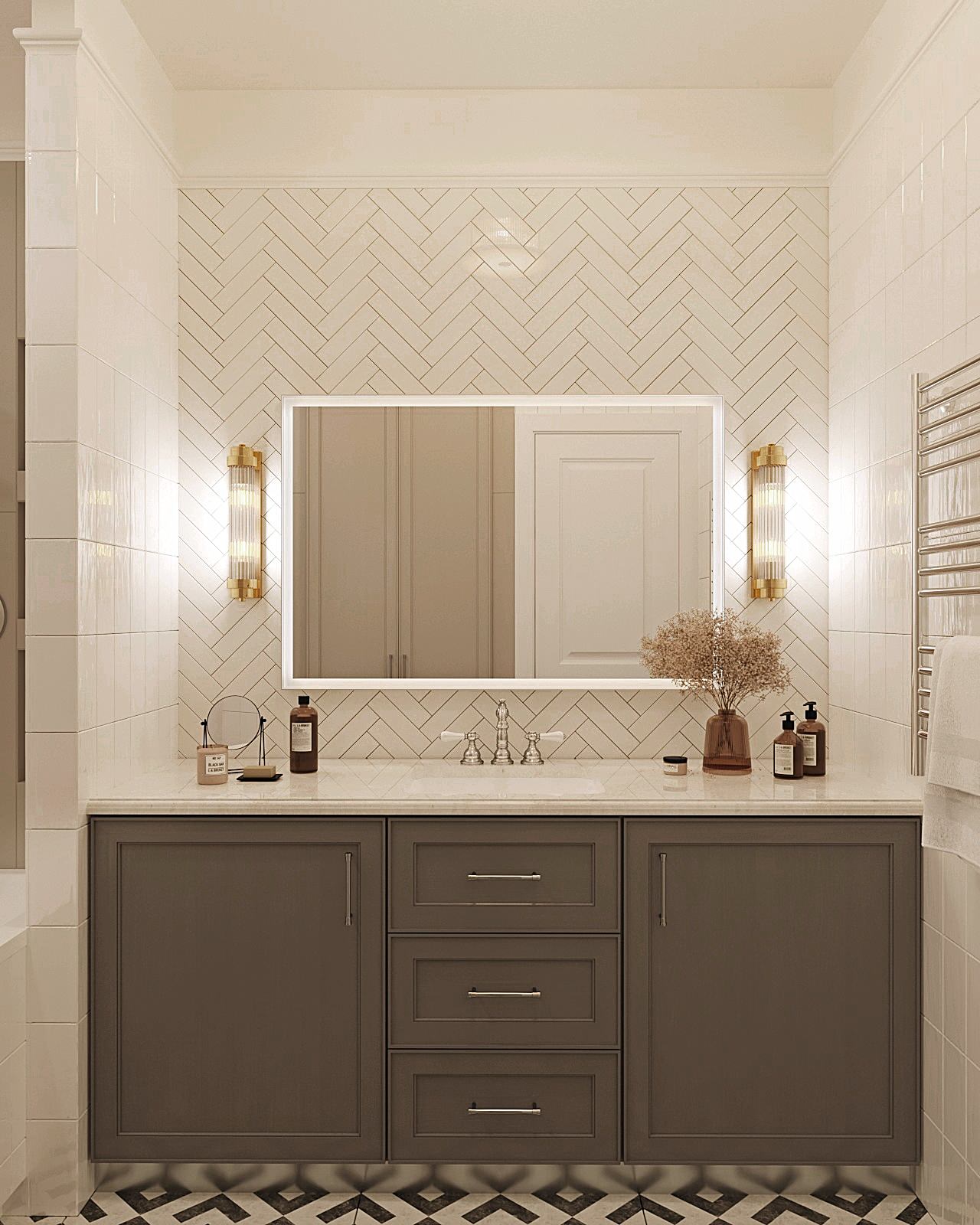 Современный интерьер с классическими элементами