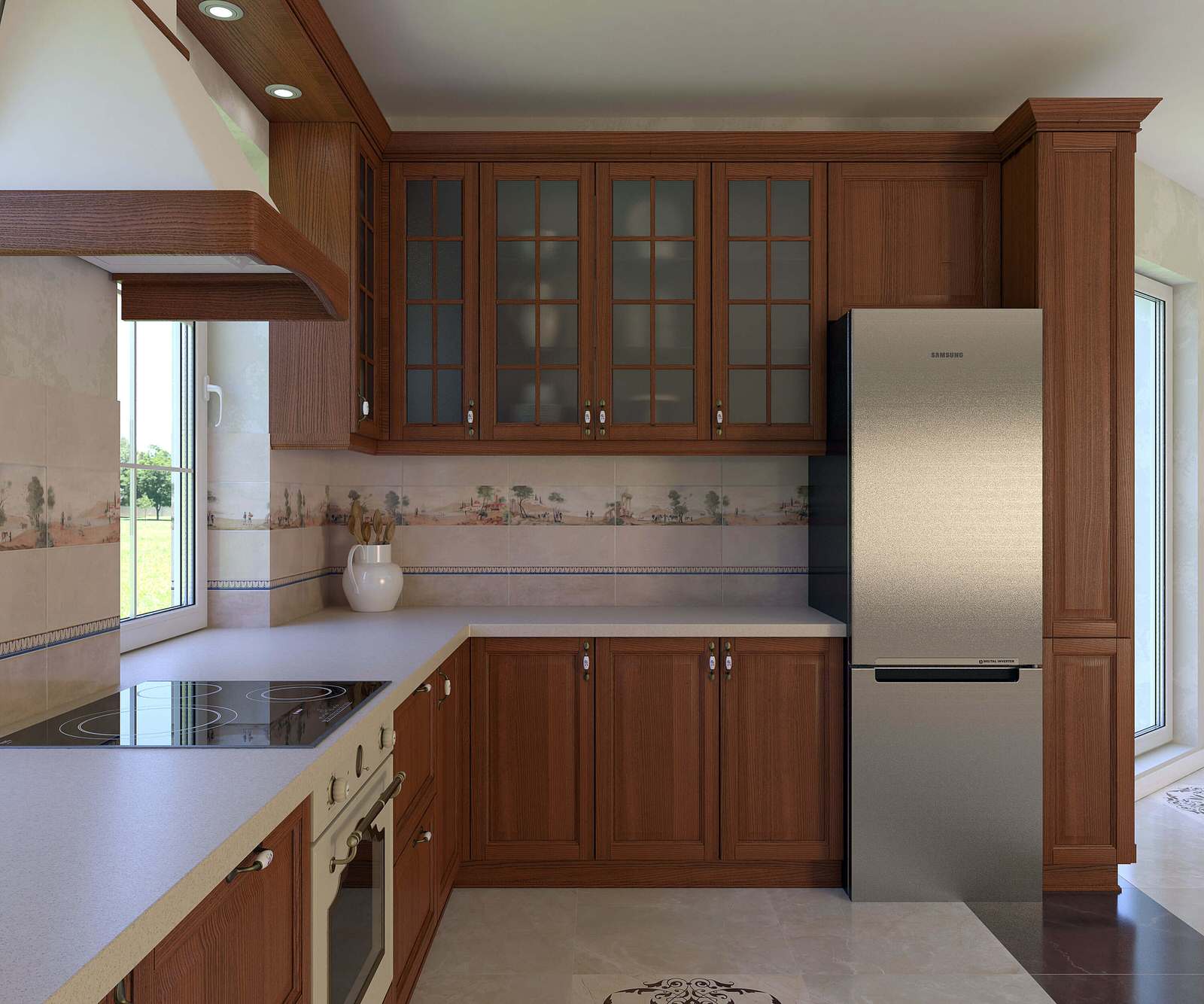 Кухня в загородном доме