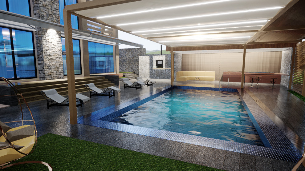 Планировки существующего коттеджа и планировка территории