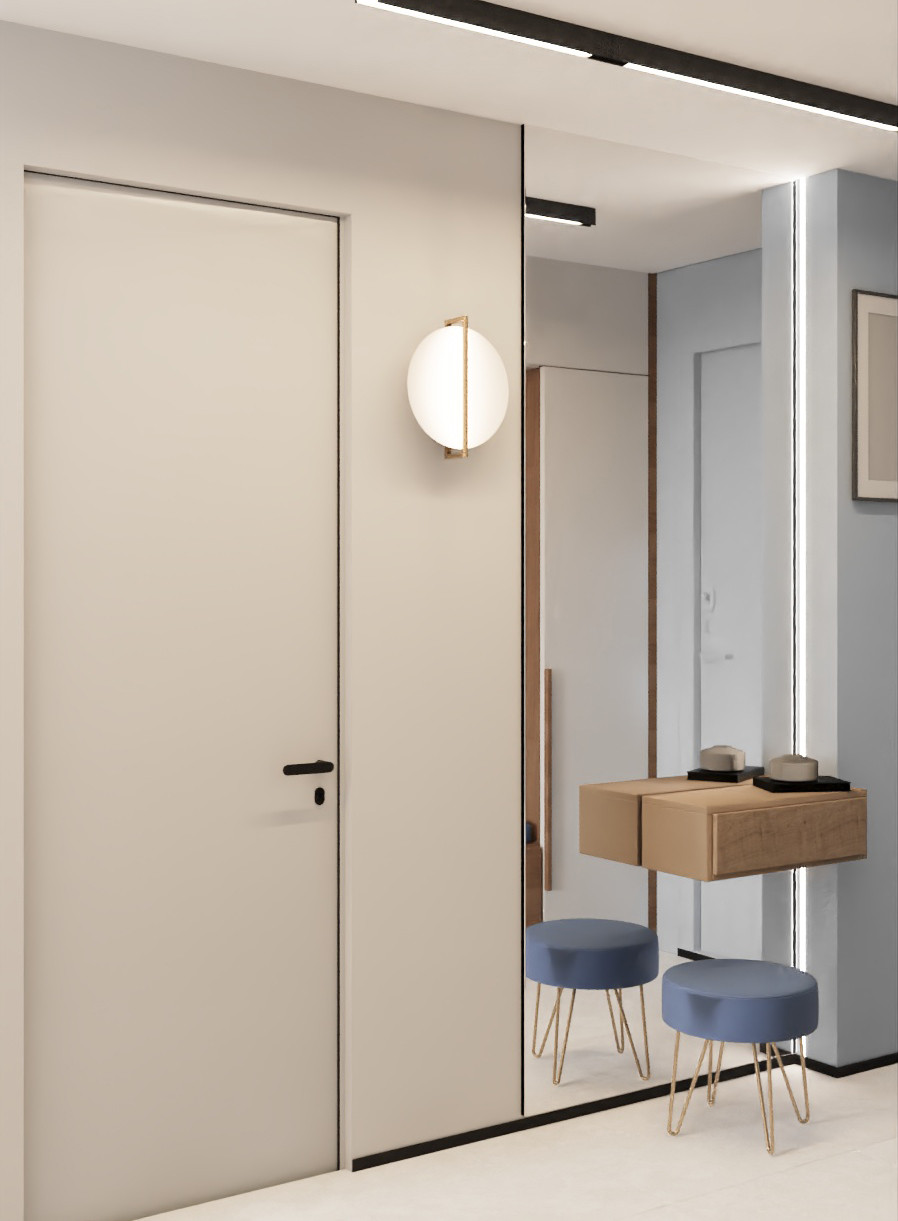 Двухкомнатная квартира в современном стиле.