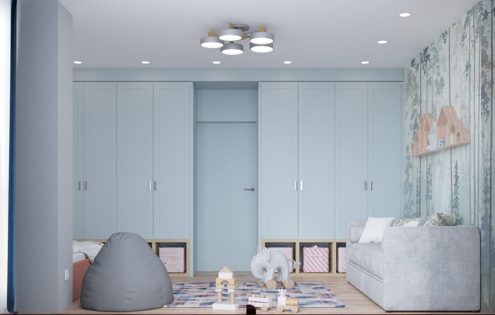 Дизайн проект в ЖК Ясный  3 к кв 107 м2 для молодой семьи