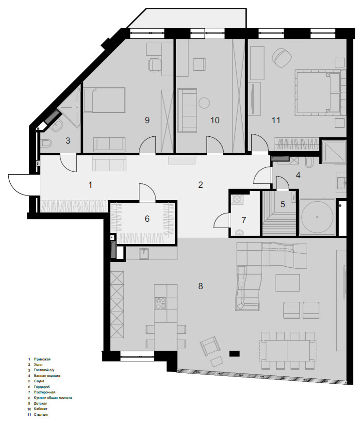 Houzz тур: Квартира на Крестовском острове с минимумом декора