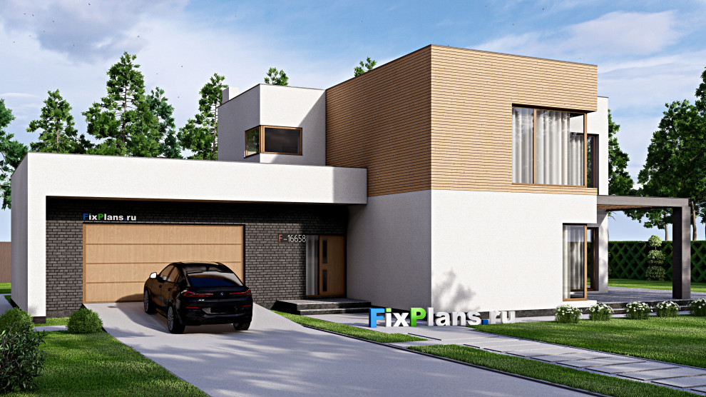 Проект двухэтажного дома 16х24 м S333м2 F-16658