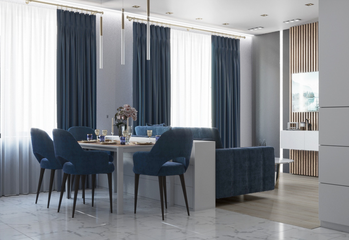 Обложка проекта: Проект квартиры со свободной планировкой