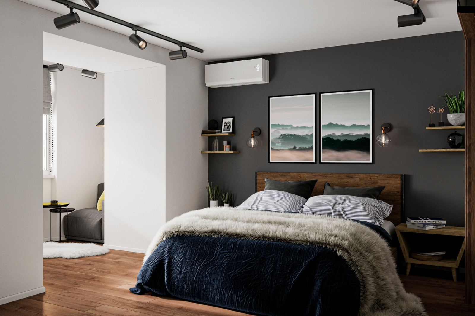 Скандинавский стиль для двухкомнатной квартиры, Народный бульвар