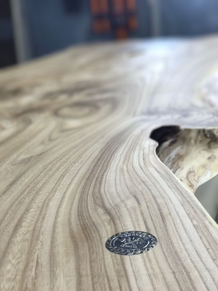 Обеденный стол «Близнецы» из слэбов