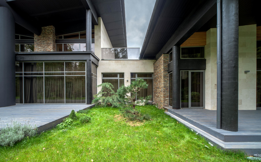 Современный загородный дом "Wing house"