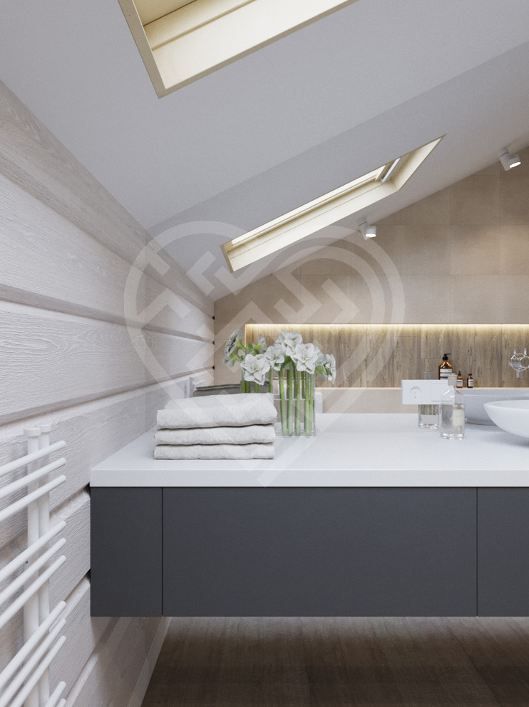 Дизайн интерьера дома из клеёного бруса в Подмосковье