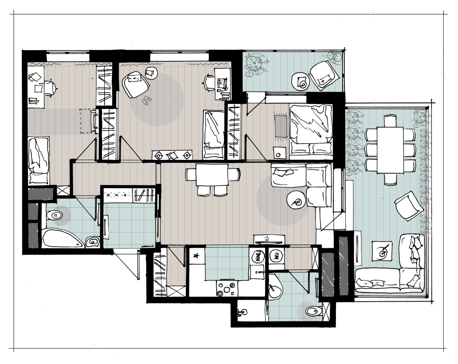 Обложка проекта: Планировочные решения