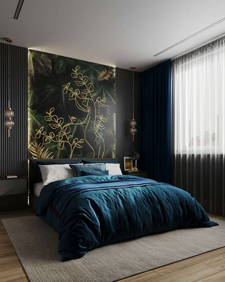 Дизайн спальни "Ночной город"