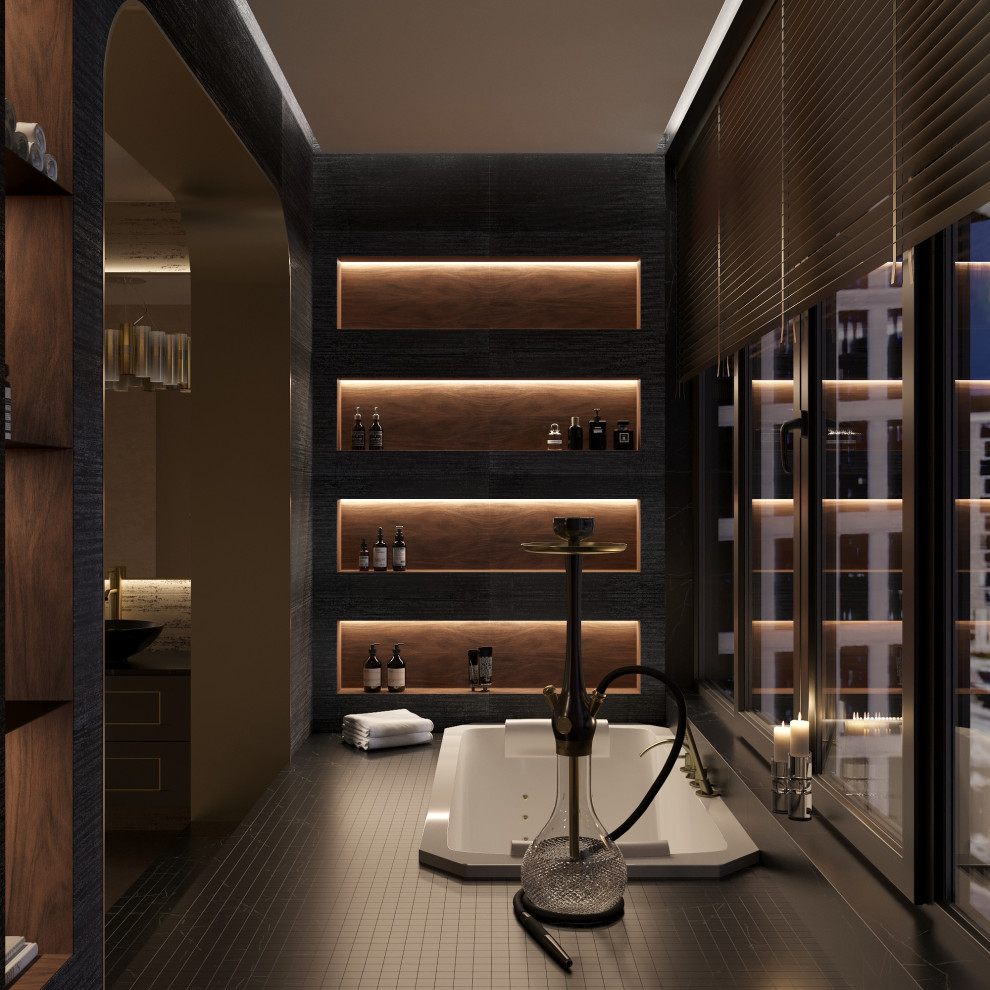 Мастер санузел (вечернее освещение)