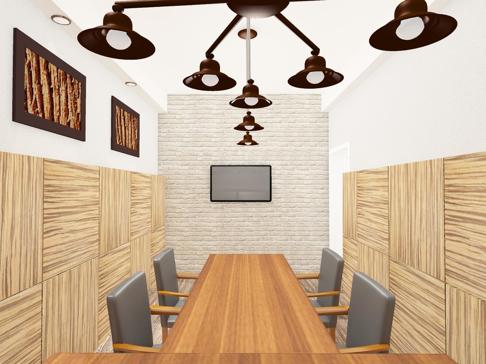 Кабинет переговорная в стиле лофт