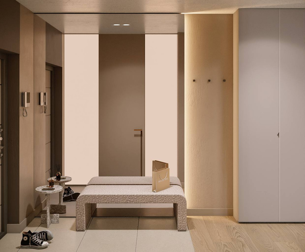 Минималистичная квартира в стиле джапанди, 100 м2