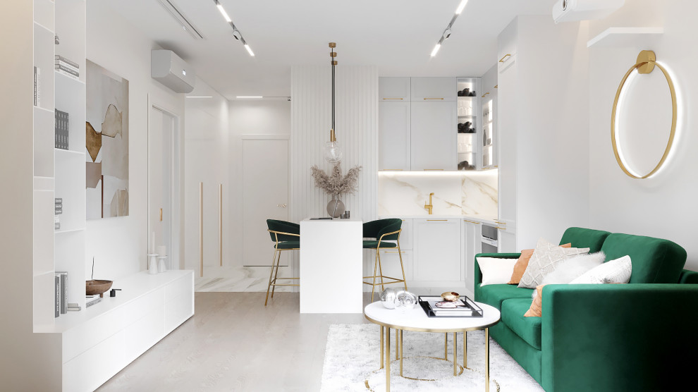 ДИЗАЙН ОДНОКОМНАТНОЙ КВАРТИРЫ ДЛЯ ДЕВУШКИ 49 КВ.М