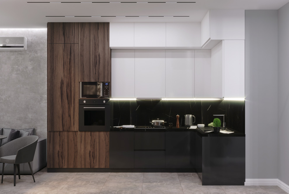 Кухня-гостиная, 14 кв.м., ЖК Вершина