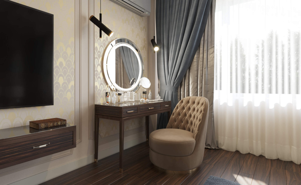 Дизайн интерьера одноэтажного жилого дома в стиле арт-деко