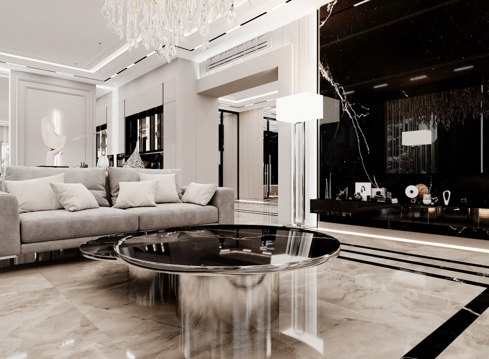 Дизайн гостиной в частном доме