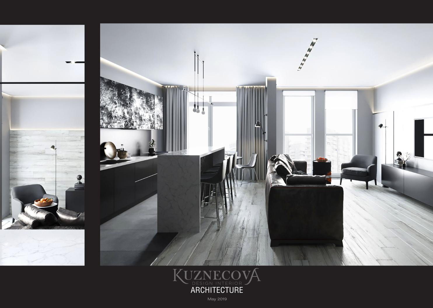 Дизайн проект квартиры 67 кв.м.