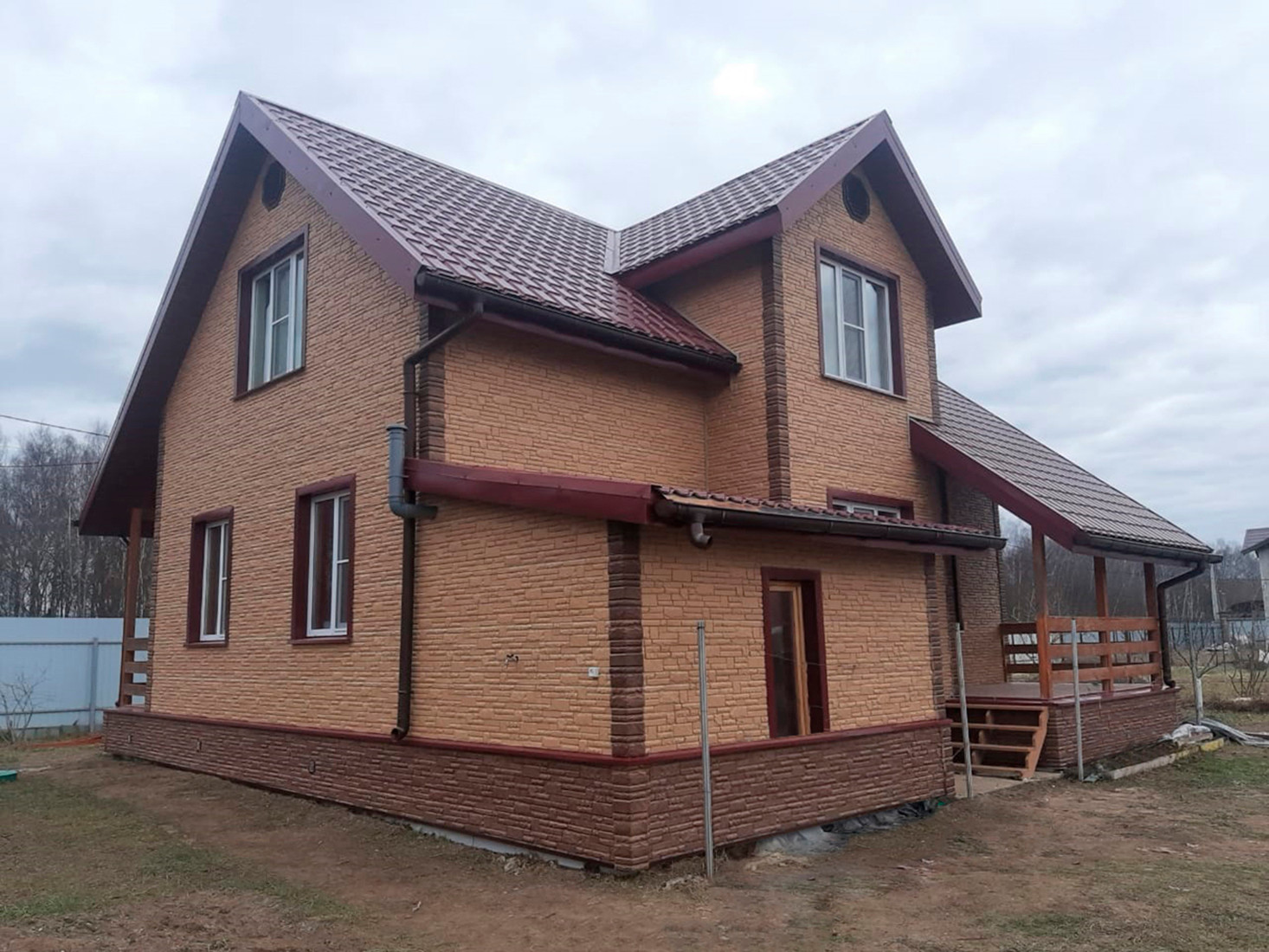 Фасады домов с материалами Docke