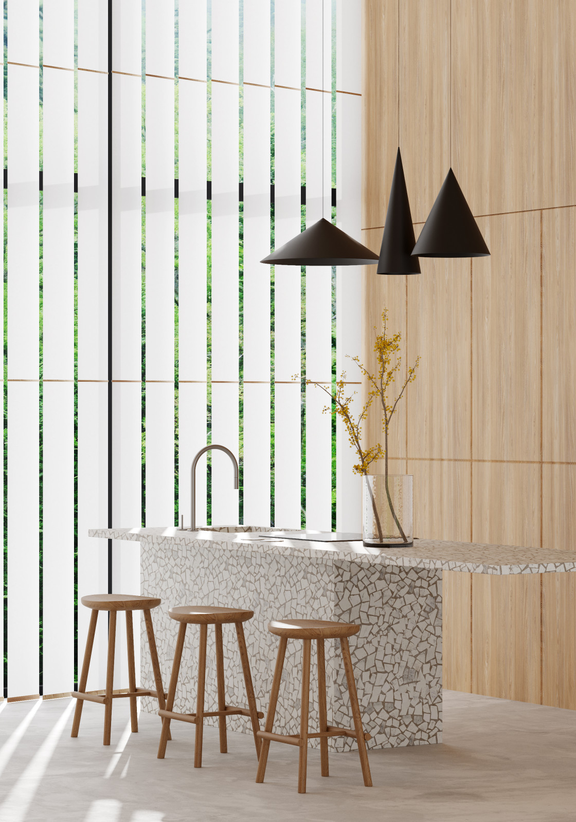 Дом с нестандартными окнами