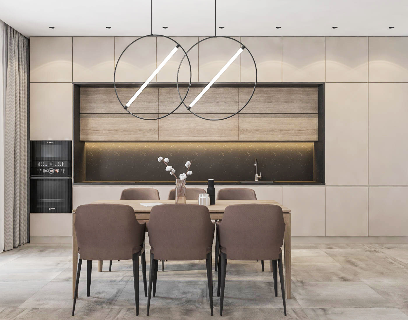 Дизайн квартиры 141м² в г. Новосибирск