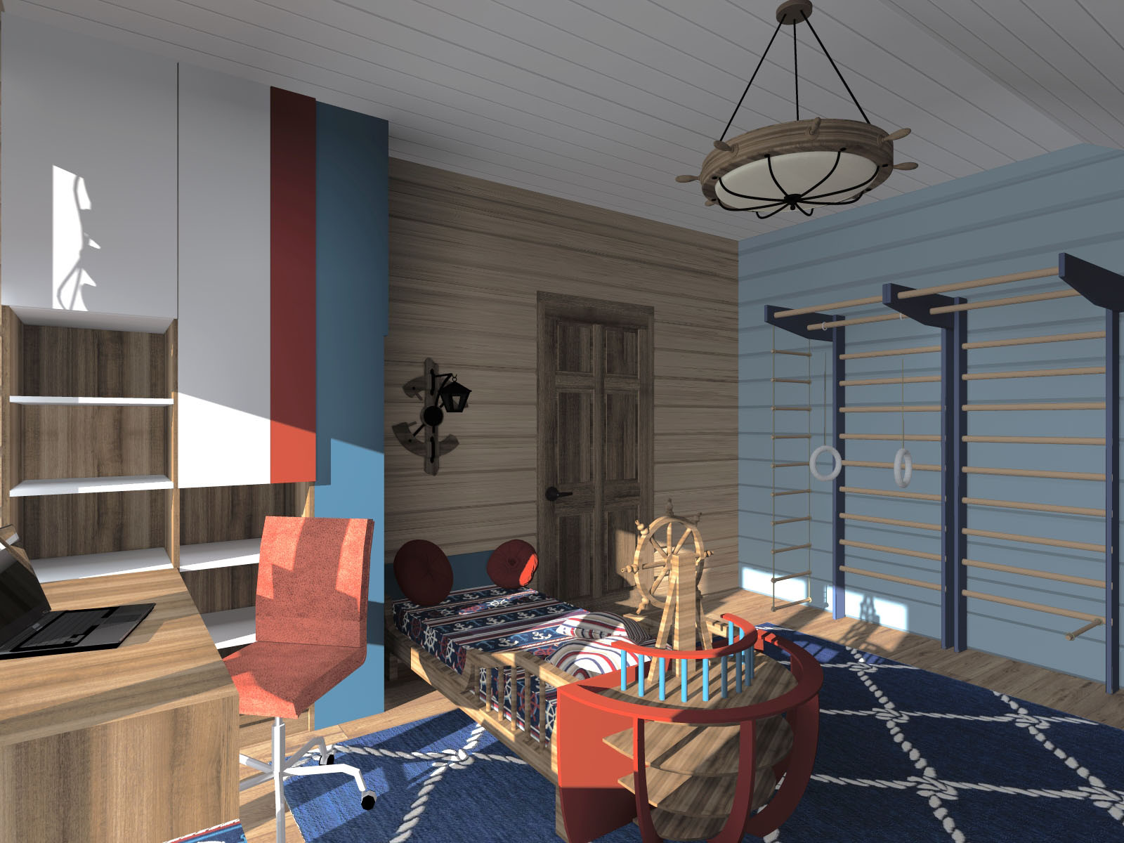 Деревянный дом в современном прочтении, 2 этаж