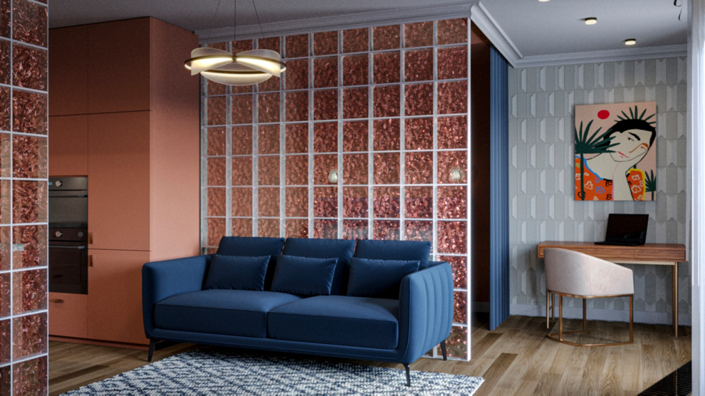 Обложка проекта: Проект однокомнатной квартиры для молодой пары