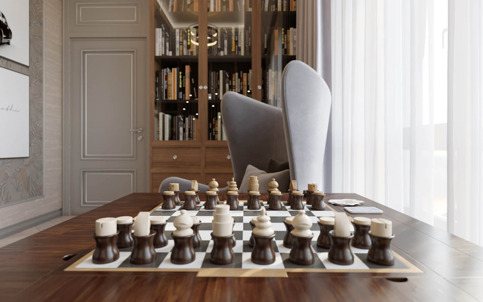 Дизайн интерьера жилого дома. Современная классика.