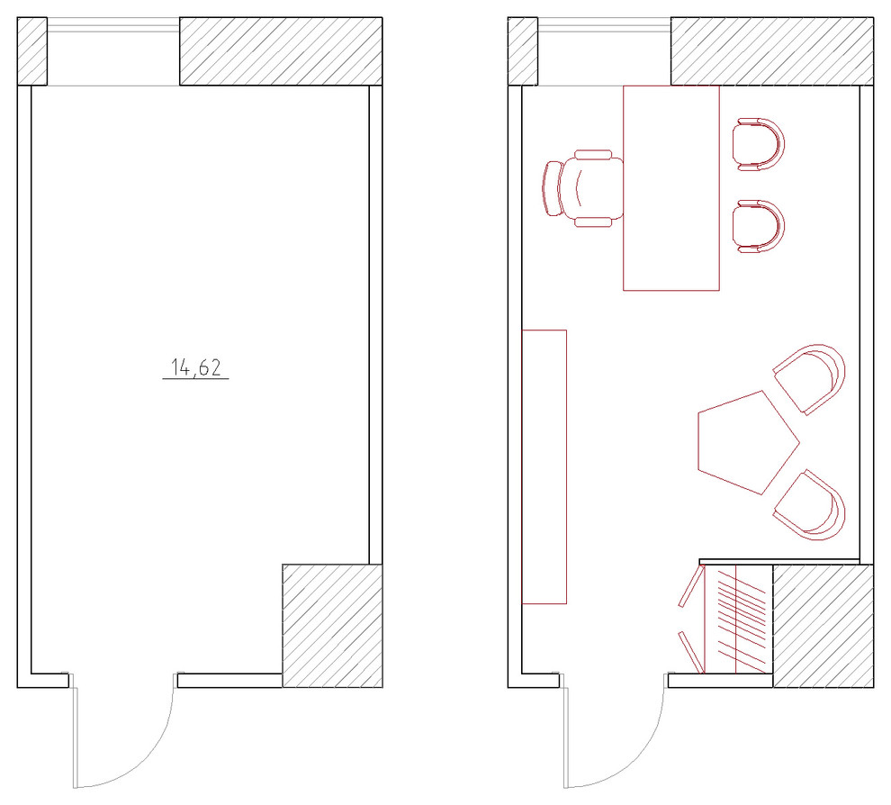 ПЛАН ДО И ПОСЛЕ ЗОНИРОВАНИЯ ПРОСТРАНСТВА