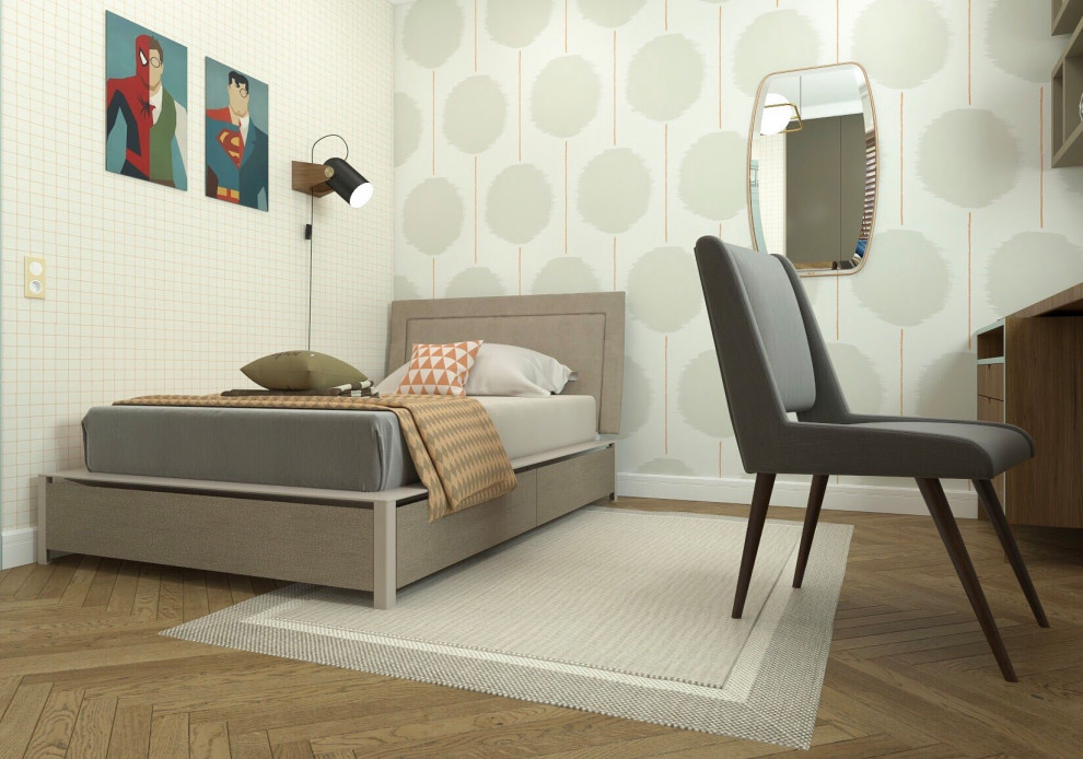 Обложка проекта: Квартира в советском стиле Mid-centure modern