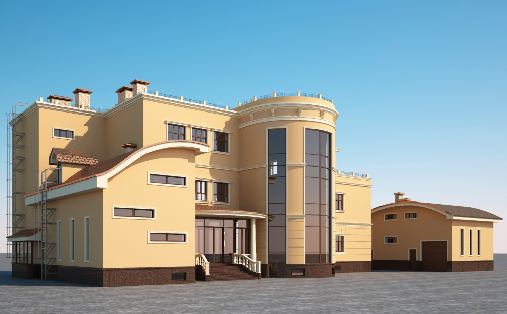 Архитектурный проект коттеджа 1000 кв.м