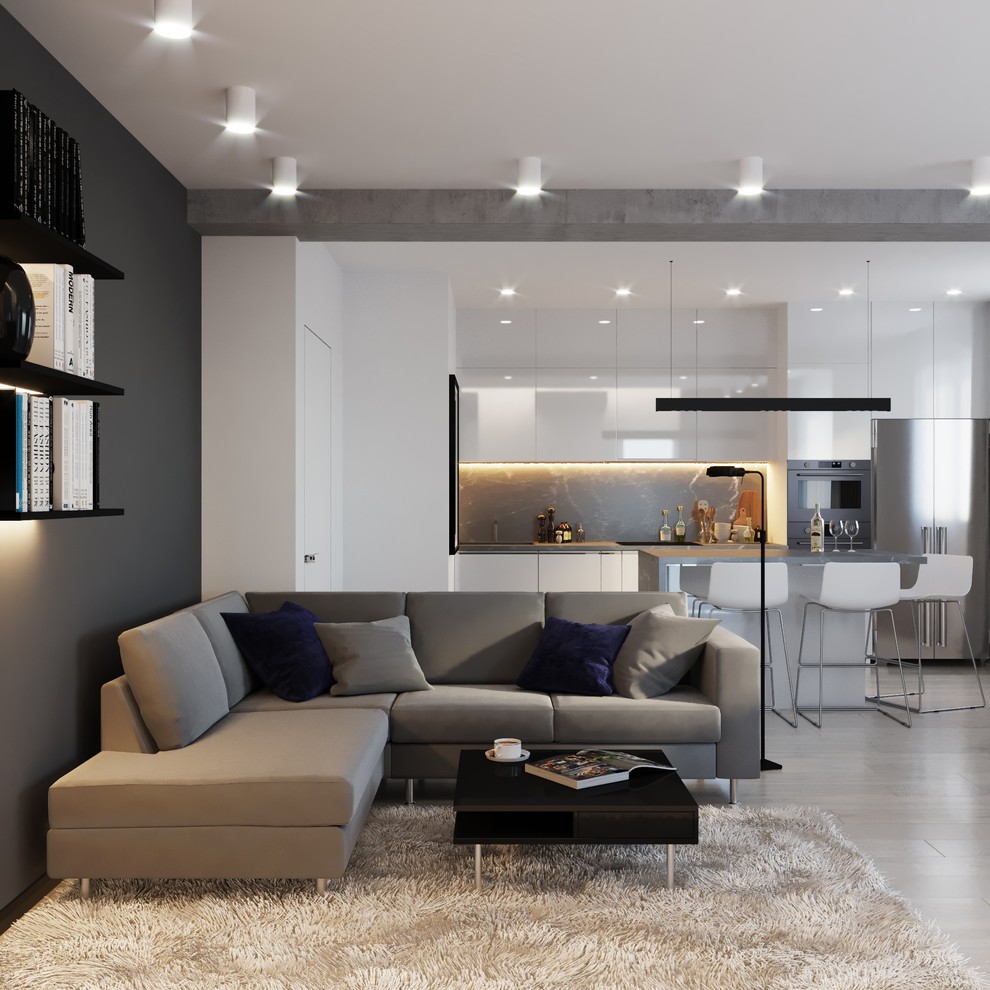 Дизайн трехкомнатной квартиры 100 кв.м.