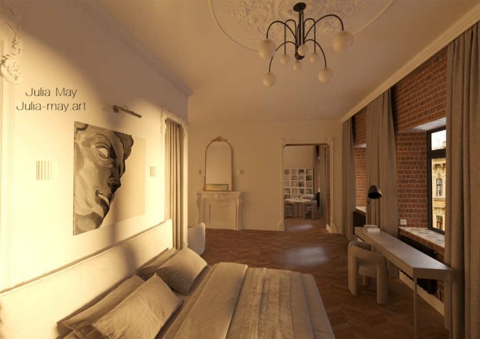 Дизайн-проект квартиры в историческом центре Санкт Петербурга в классическом сти