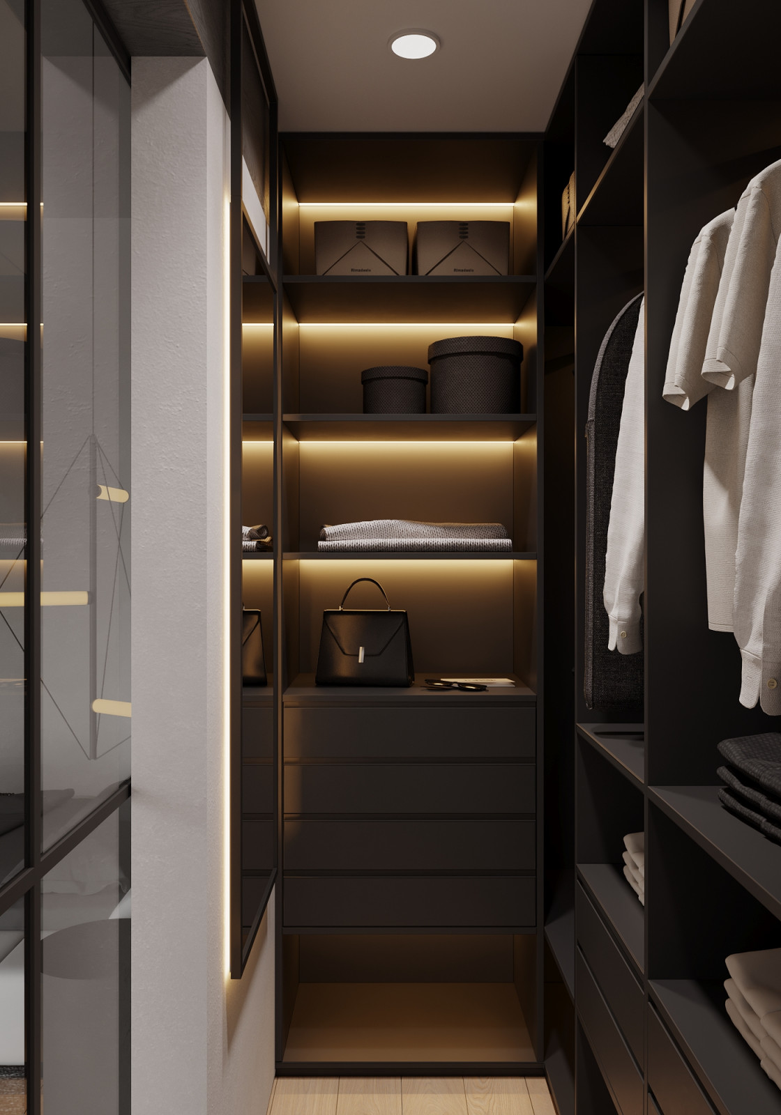 Мастер - спальня с гардеробной