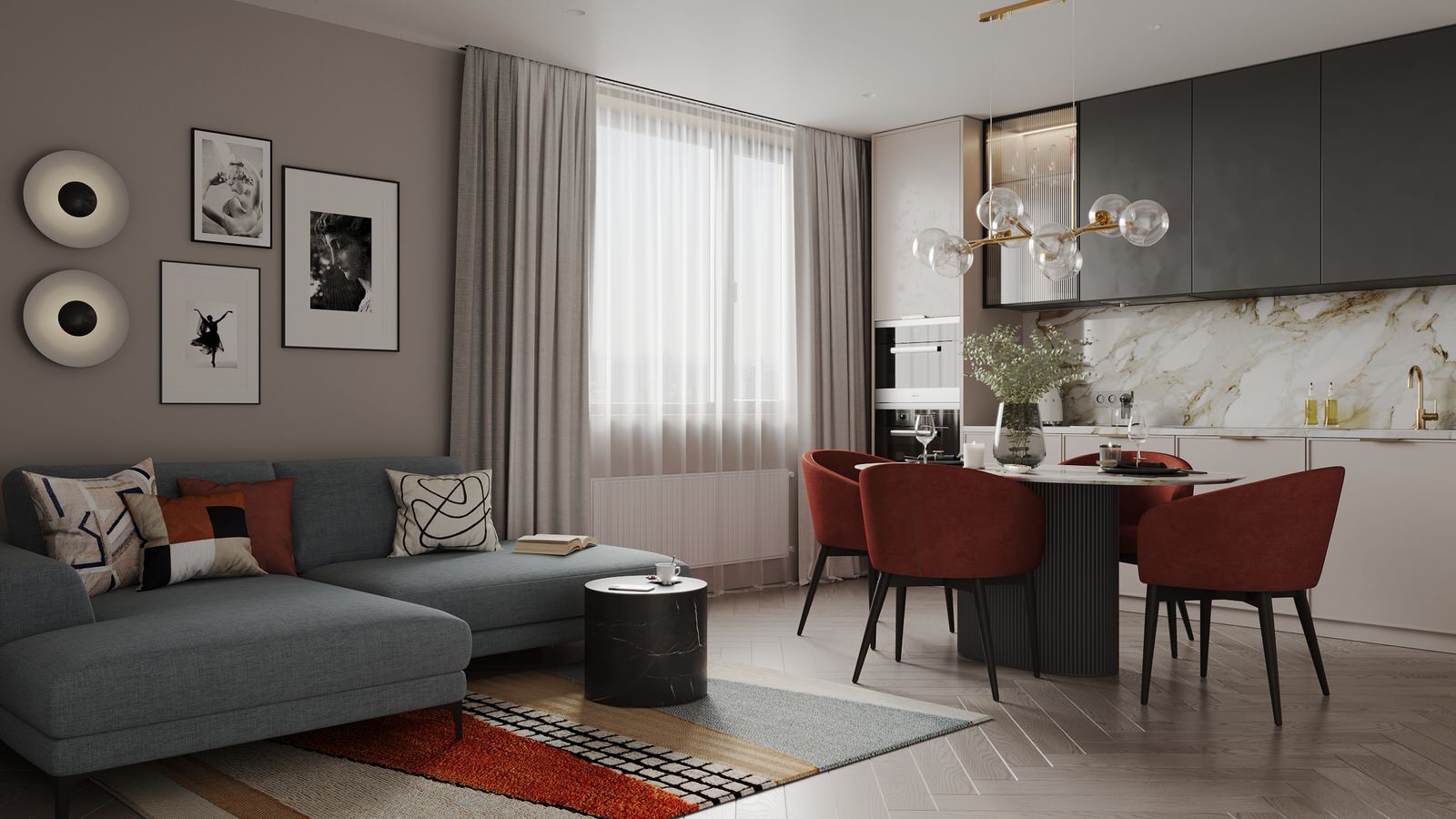 Дизайн квартиры в ЖК «Discovery Residence»