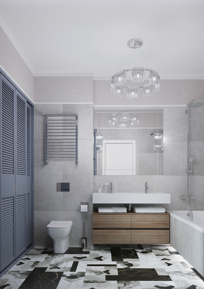 Трехкомнатная квартира в классическом европейском стиле