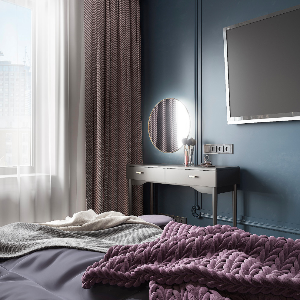 Спальня с гардеробной комнатой