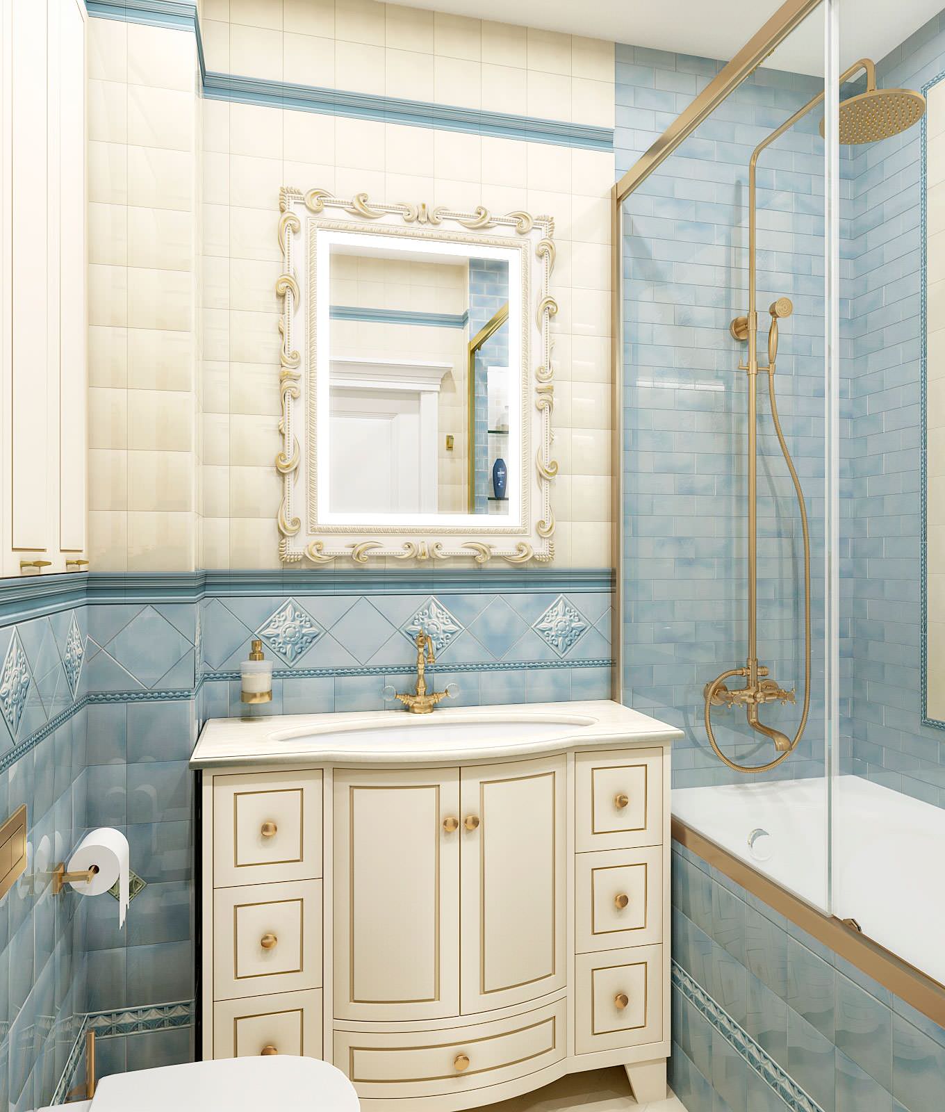 Итоговая визуализация проекта интерьера трёхкомнатной квартиры