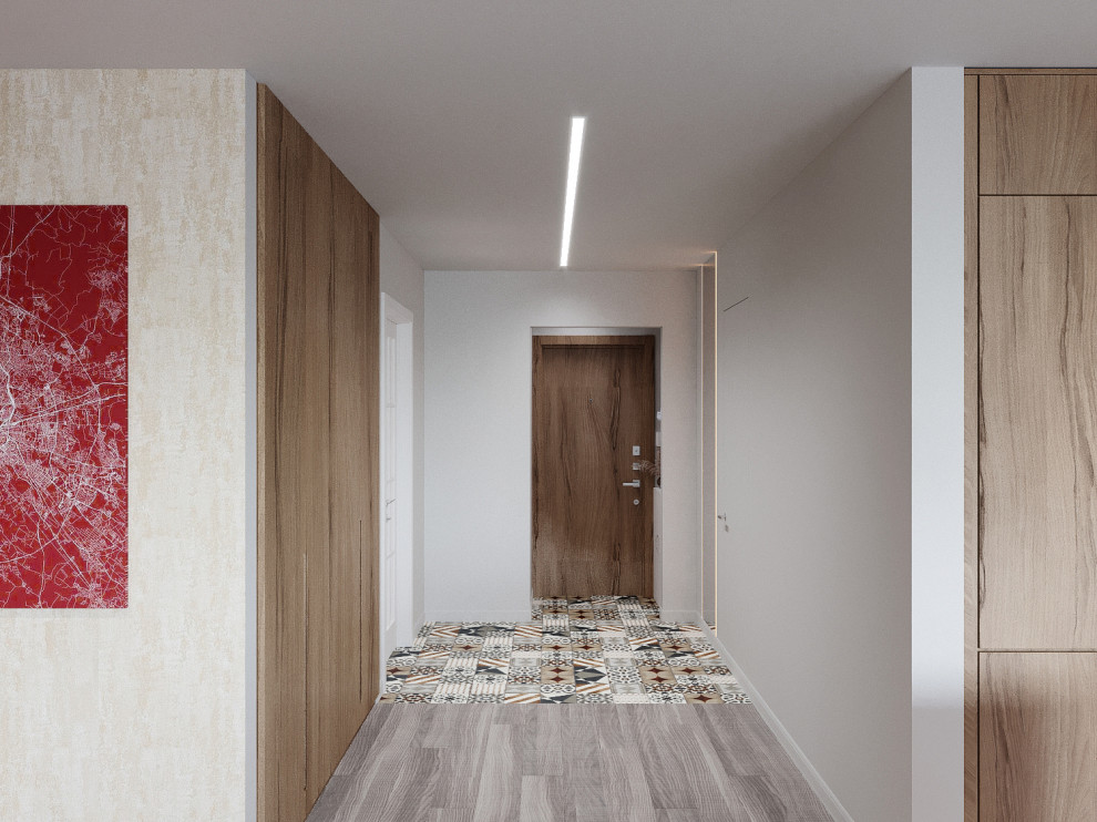 Квартира в минималистическом стиле 80 м^2 «ЖК Лазурные небеса» г.Казань